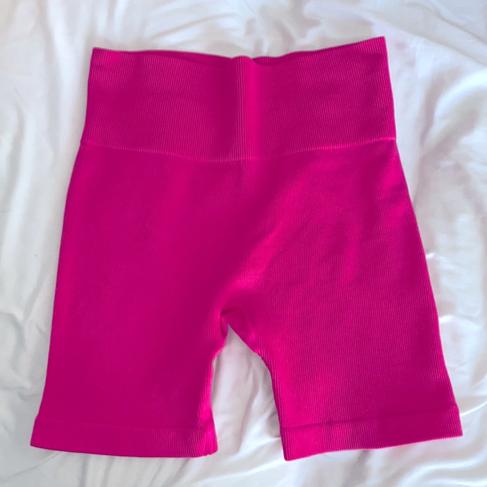 hot pink gym shorts
